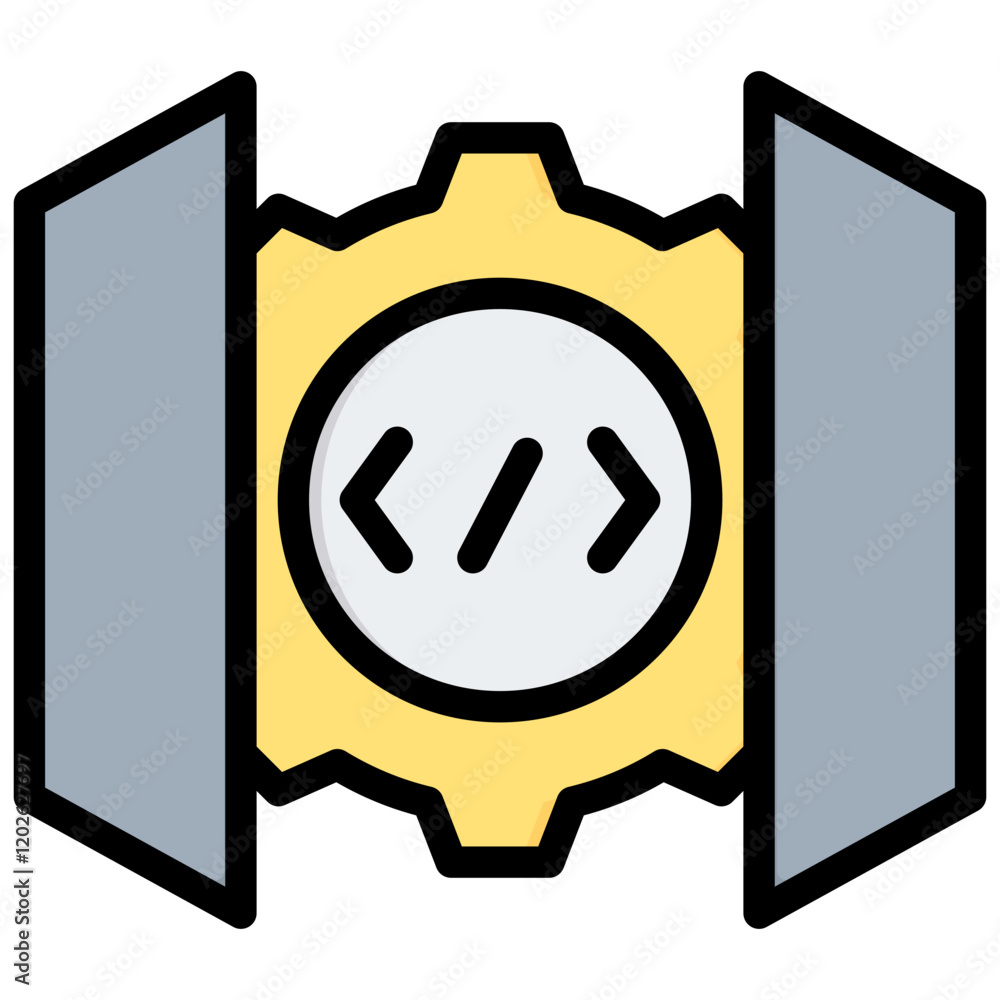 Aufkleber Api Gateway Outline Color Icon