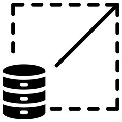 Scalability Glyph Icon