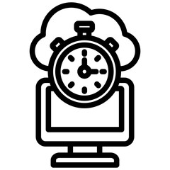 Latency Outline Icon