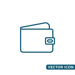Minimalist Wallet Icon Design Template
