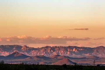 sunrise over the mountains