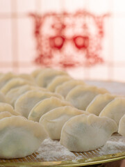 Making dumplings for Chinese New Year