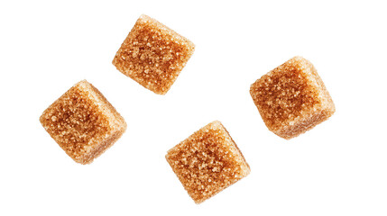 Flying Brown Sugar Cubes in a Playful Arrangement Generative AI