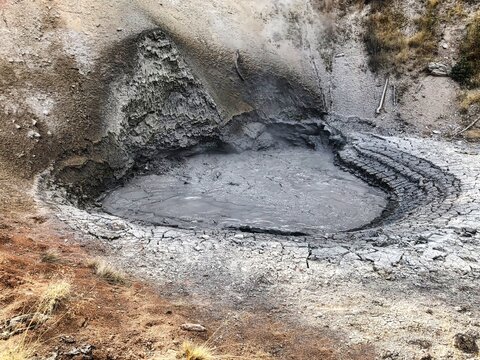 Mud Volcano in Yellowstone National Park in Wyoming.