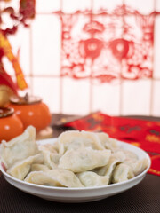 Making dumplings for Chinese New Year
