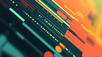 revenue trends flat design side view technology theme animation Complementary Color Scheme