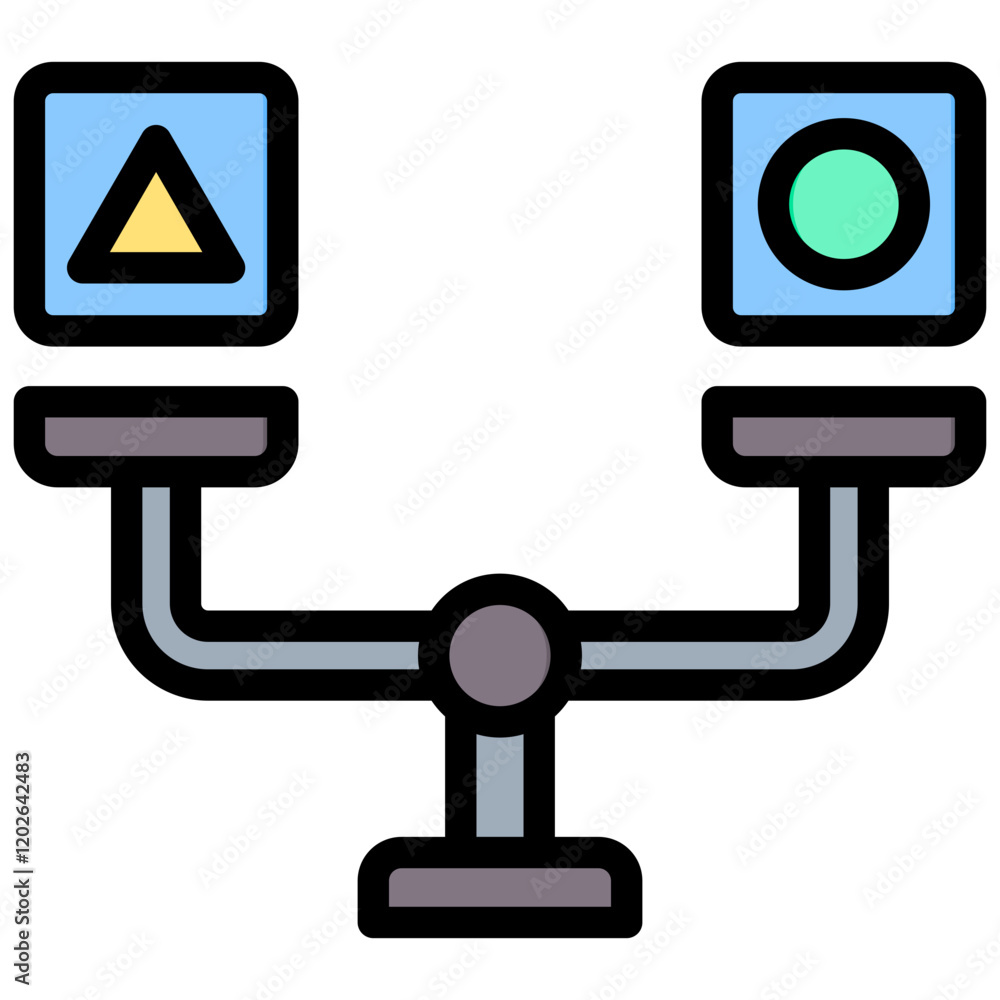 Poster Ab Testing Outline Color Icon