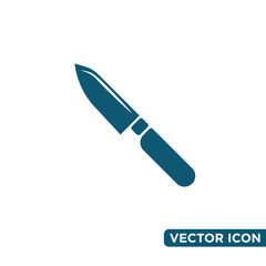 Simple Knife Icon Design Template 
