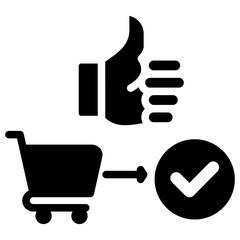 Customer Journey Glyph Icon