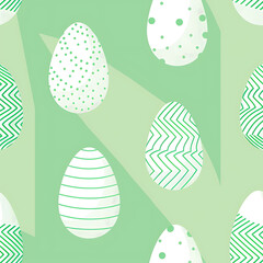 Easter eggs festive seamless pattern