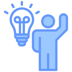 Motivation Blue Icon