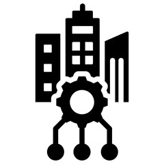 Corporate Governance Glyph Icon