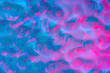 Futuristic gradient background with a liquid and glowing texture in turquoise, pink, and purple shades..