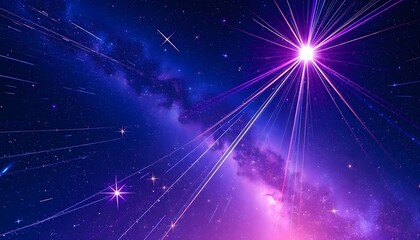 Obraz premium Cosmic Rays: A Stellar Light Show