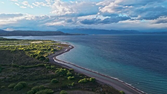 Tranquil Waters of Los Antiguos. Discover the untouched beauty of Los Antiguos, Argentina. Pristine lake shores, vibrant tropical forests, and the majestic Mountains. 19.01.2025