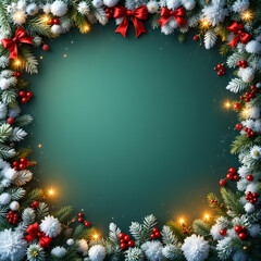 Christmas and New Year Border Copy Space Area
