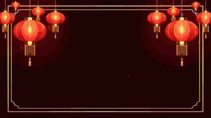 chinese new year background lampion red light