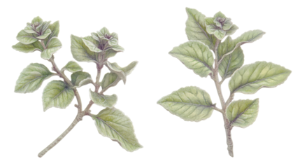 Bold Foliage and Graceful Flowers Combined Generative AI