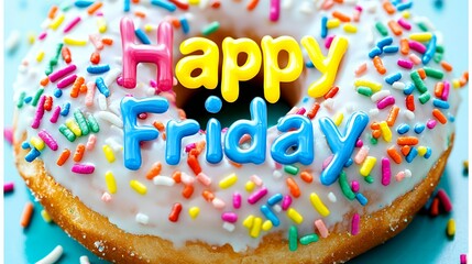 Happy Friday Donut Delight: A Sweet Treat for the Weekend