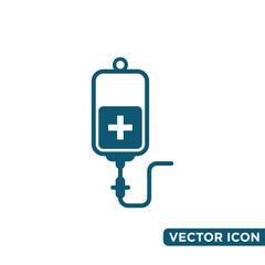 Simple Infus Icon Design Template 