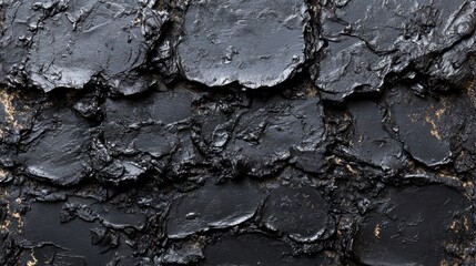 Abstract Dark Black Texture Rough Grunge Stone Wall Background Close up Detail