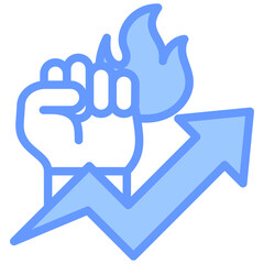 Motivation Blue Icon