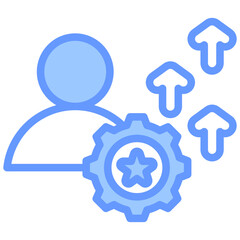 Self Improvement Blue Icon