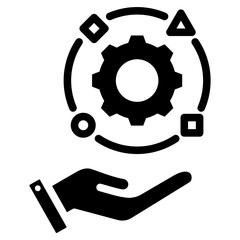 Adaptability Glyph Icon