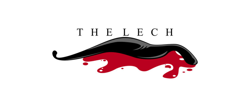 the leech logo design vector
