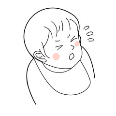 Obraz premium 泣く赤ちゃん