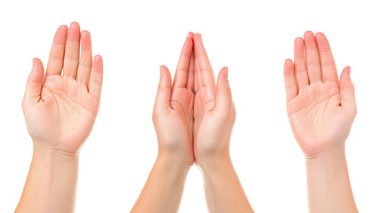 Praying Hands in a Collection of Isolated Objects Generative AI