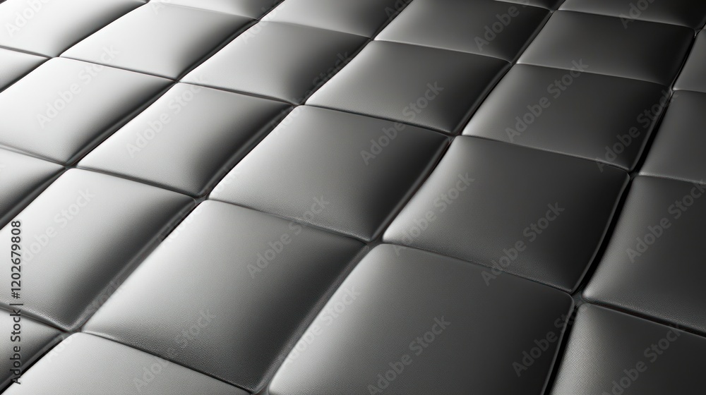 Poster abstract grayscale texture of padded squares.