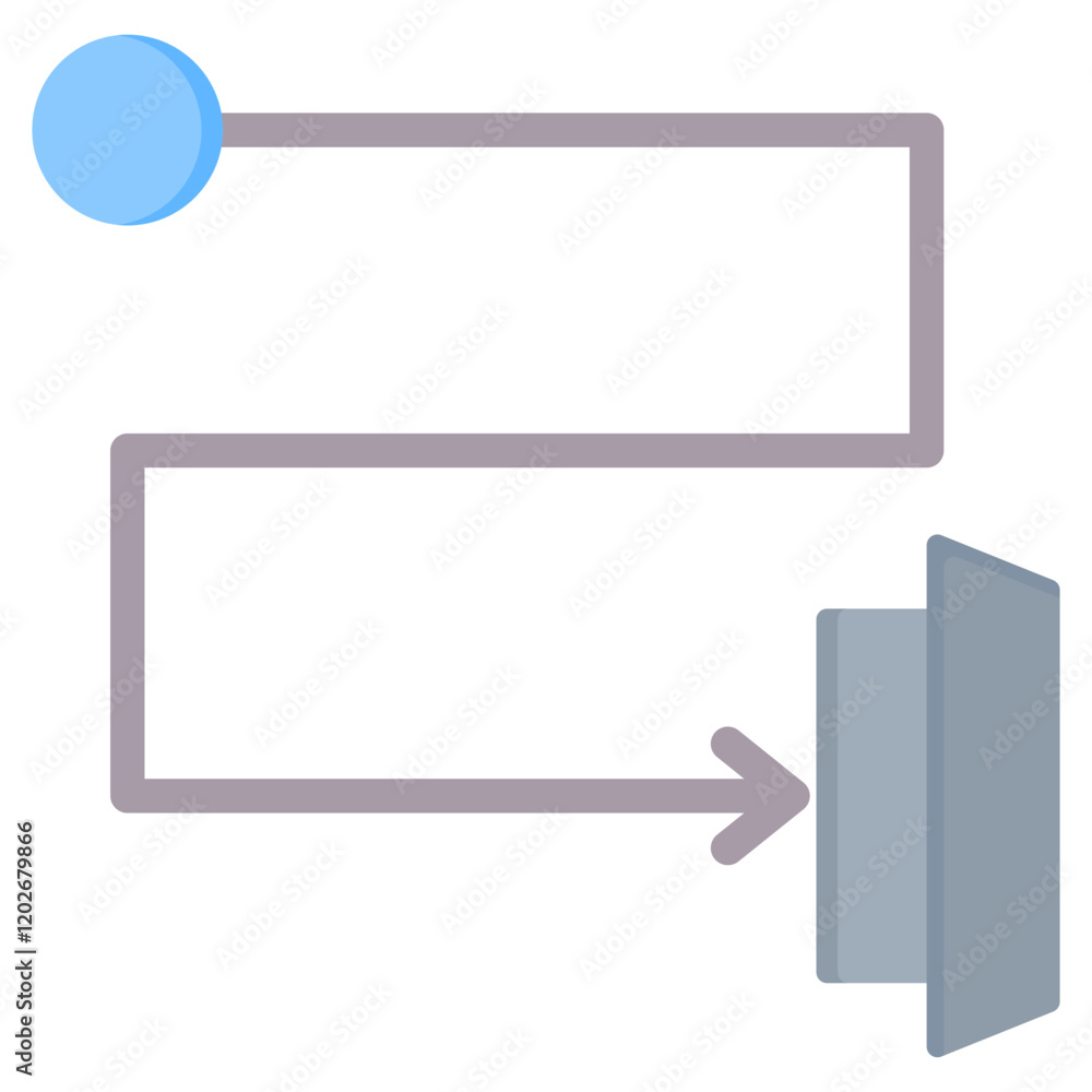 Aufkleber exit strategy flat icon
