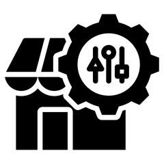Market Fit Glyph Icon
