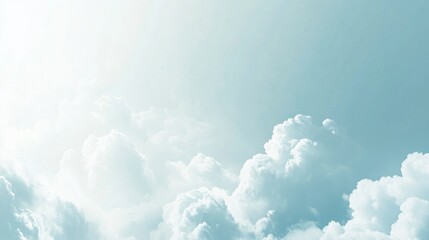 A dreamy cloud gradient background.featuring soft blues and whites.emphasizing a heavenly and peaceful atmosphere.Ideal for children's content, dreamy designs, and tranquil presentations