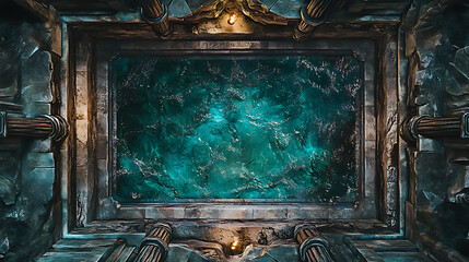 Ancient Battle Map Game: A Top-Down View of a Mystical Gaming Ta