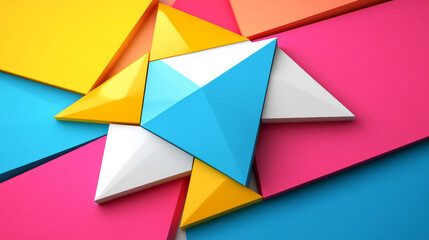 Colorful geometric abstract background with triangles