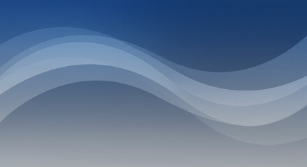 Abstract Blue Gradient Wave Background Smooth Curves and Modern Design