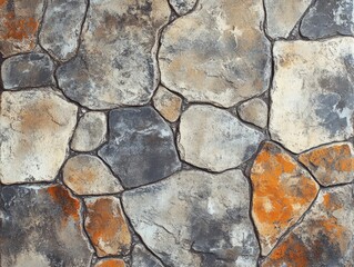 Obraz premium Irregular stone wall texture background