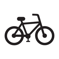 Bicycle icon vector art design on white background.