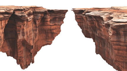 Rock Cliffs Showcasing Rugged Geological Features Generative AI
