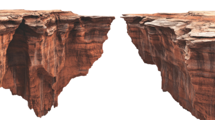 Rock Cliffs Showcasing Rugged Geological Features Generative AI