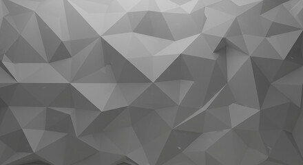Obraz premium Abstract Gray Low Polygonal Background Texture Geometric 3D Render Modern Design