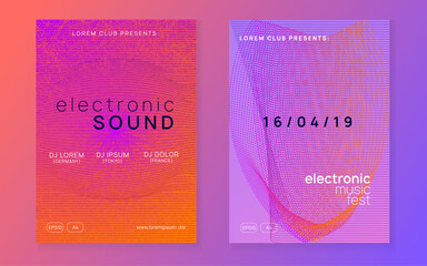 Night Club Design. Music Festival Graphic. Nightclub Audio Illustration. Trance Invite. Blue Discotheque Event. Techno Banner. Green Dj Set. Pink Night Club Design