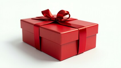 Obraz premium a vibrant, fire engine red gift 