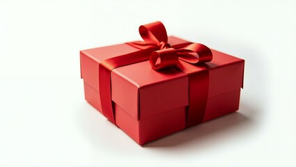 Obraz premium a vibrant, fire engine red gift 