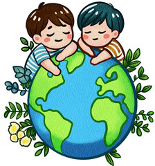 children with globe