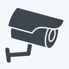 Icon Camera. related to Parking symbol. glyph style. design editable