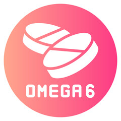 omega 6 gradient icon