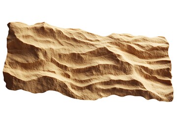 Beach or desert sand on white background